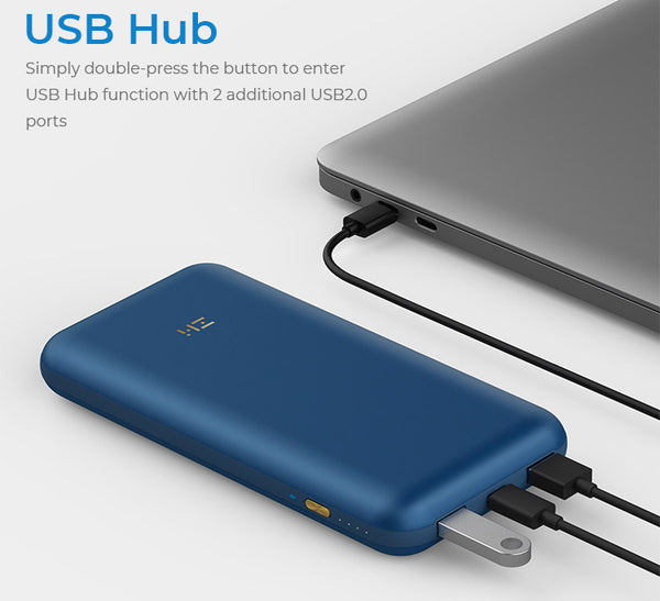 ZMI PowerPack 20K Pro USB PD Backup Battery & Hub 65W Power Bank with PPS