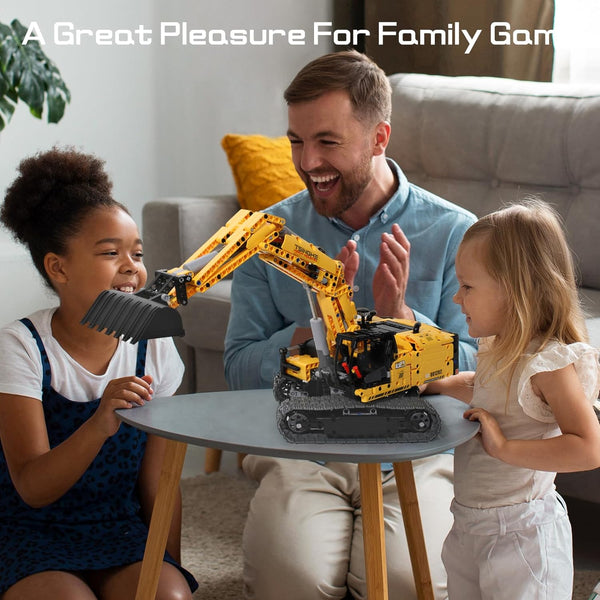 ONEBOT Heavy-Duty Excavator Building Set for Boys,1215 Pieces Building Blocks to Build, STEM Building Kits for 8 9 10 11 12+Year Old or Adult Collections Building Toys