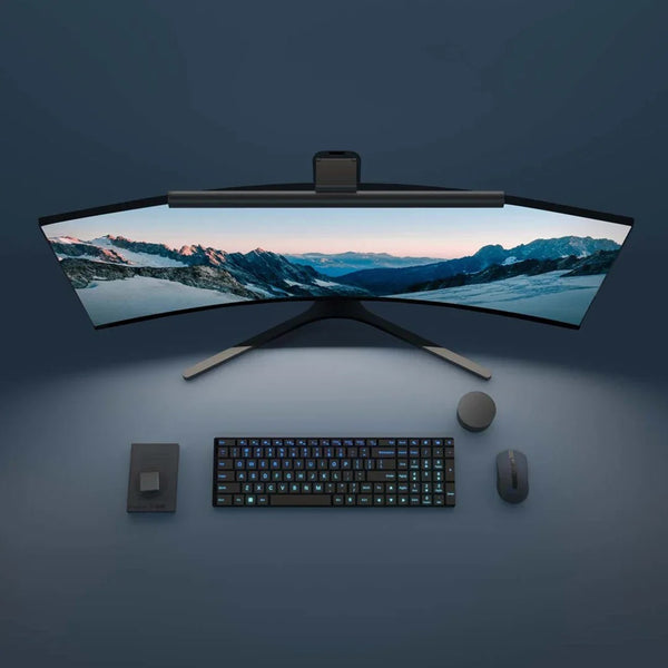 Xiaomi Mijia Smart LED Monitor Light Bar Motion Sensor 1S -Adjustable Color Temperature (2700K-6500K) - USB-C Powered - Remote Control - 5W Energy Efficient - Black