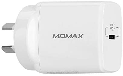 Momax 18W ONEPLUG USB-C Type-C PD Fast Charger AU Plug for iPhone, iPad and Android Devices