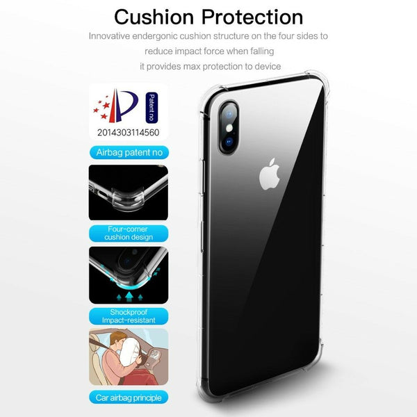 Rock Clear Shield S Ultra Slim Soft Case Bumper for 2018 iPhone XS/XR/Max