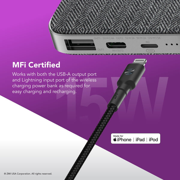 Xiaomi ZMI PowerPack 10000mAh Mfi Certified Lightning Power Bank